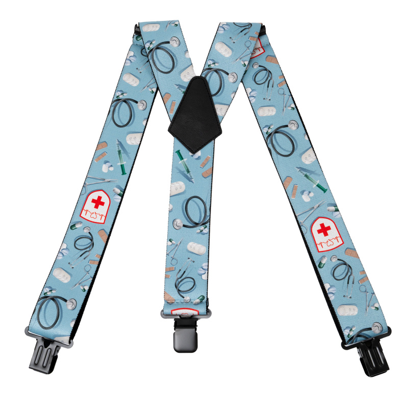 Universal Designové kšandy - Doktor - Zdravotník - modré