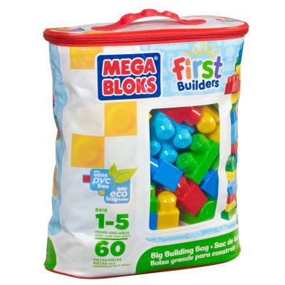 Mega bloks first builders bag pro kluky 60 ks, mattel dch55
