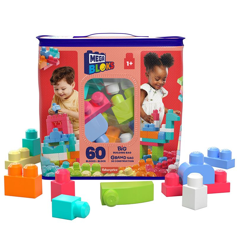 Mega bloks first builders bag pro holky 60 ks, mattel dch54