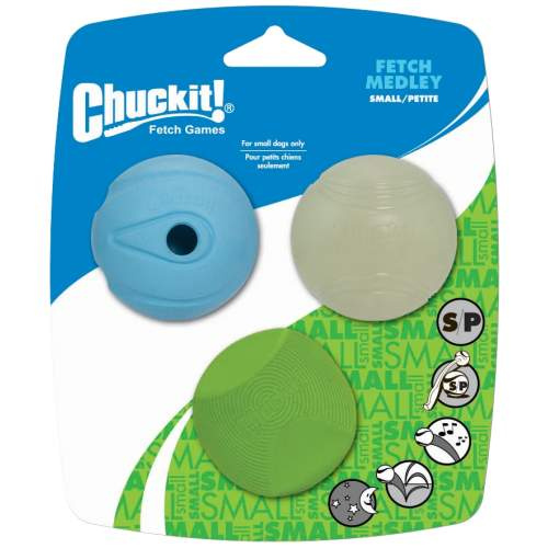 Hračka pes Chuckit Fetch Medley  S 5cm/3ks