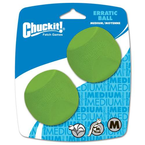 Hračka pes Chuckit Erratic Ball  M 6cm/2ks