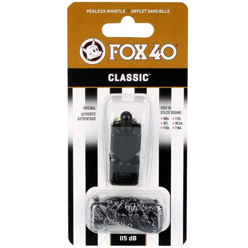 Píšťalka FOX Classic + šňůra 9901-0008 černá N/A