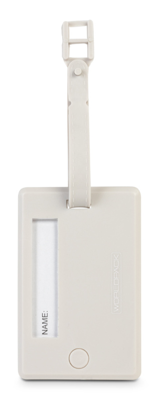 WORLDPACK jmenovka na zavazadla - světle šedá