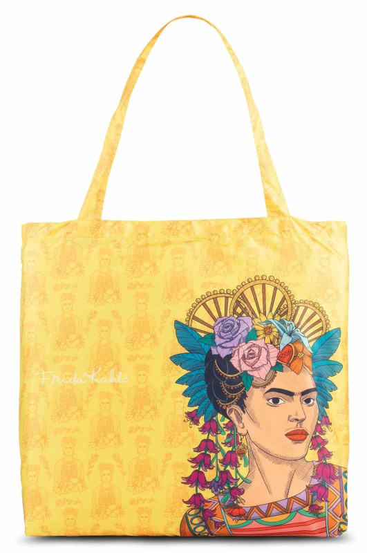 Nákupní taška Frida Kahlo 18L - žlutá