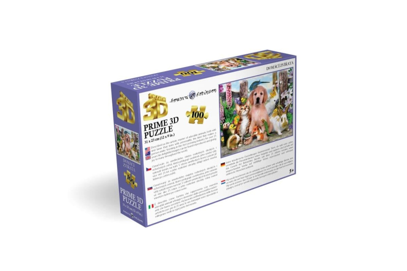 Puzzle 3D - Domácí zvířata