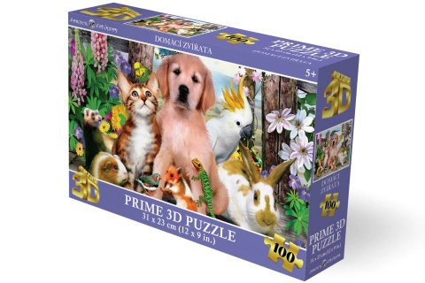 Puzzle 3D - Domácí zvířata