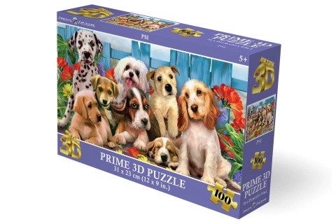 PRIME 3D PUZZLE - Psi 63 dílků