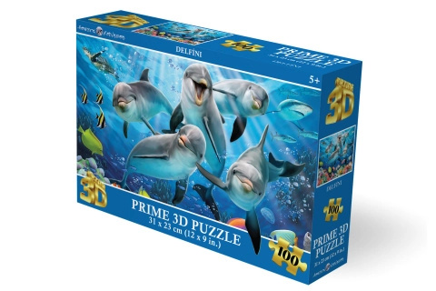 PRIME 3D PUZZLE - Delfíni 63 dílků