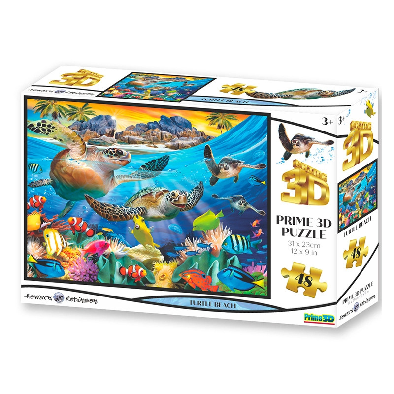 3D puzzle želví pláž pro děti
