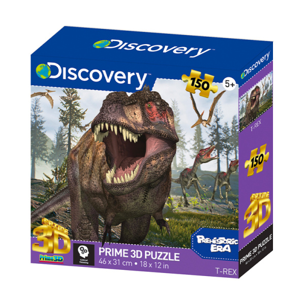PRIME 3D Discovery: Tyrannosaurus Rex 3D 150 dílků