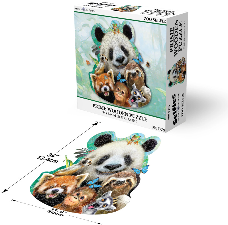 PRIME 3D Dřevěné PUZZLE - Afrika 300 dílků