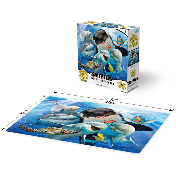 PRIME 3D PUZZLE - Selfie v oceánu 48 dílků