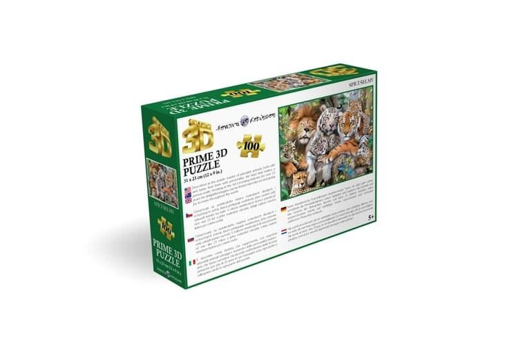 Puzzle 3D - Spící šelmy