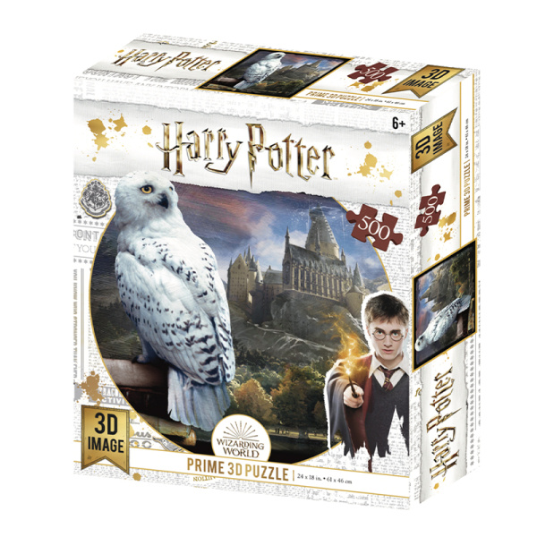 PRIME 3D Harry Potter: Hedvika 3D 500 dílků