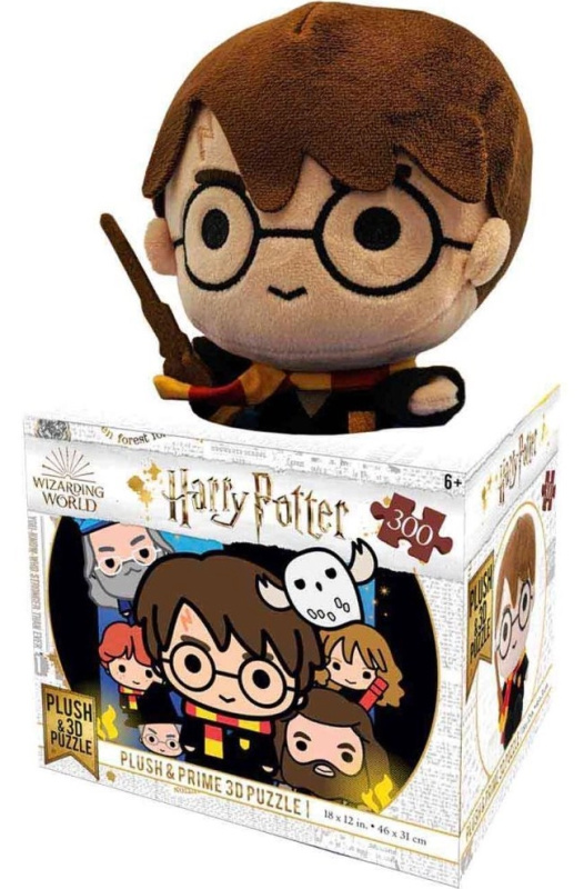 Harry Potter 3D Puzzle 300 dílků s plyšovou hračkou