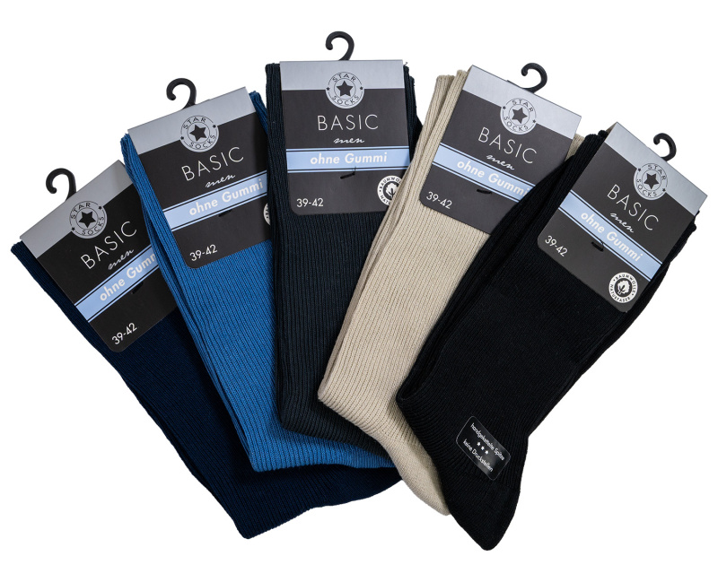 Star Socks bavlněné pánské ponožky SET 5 - barevné V2 Velikost: 39-42