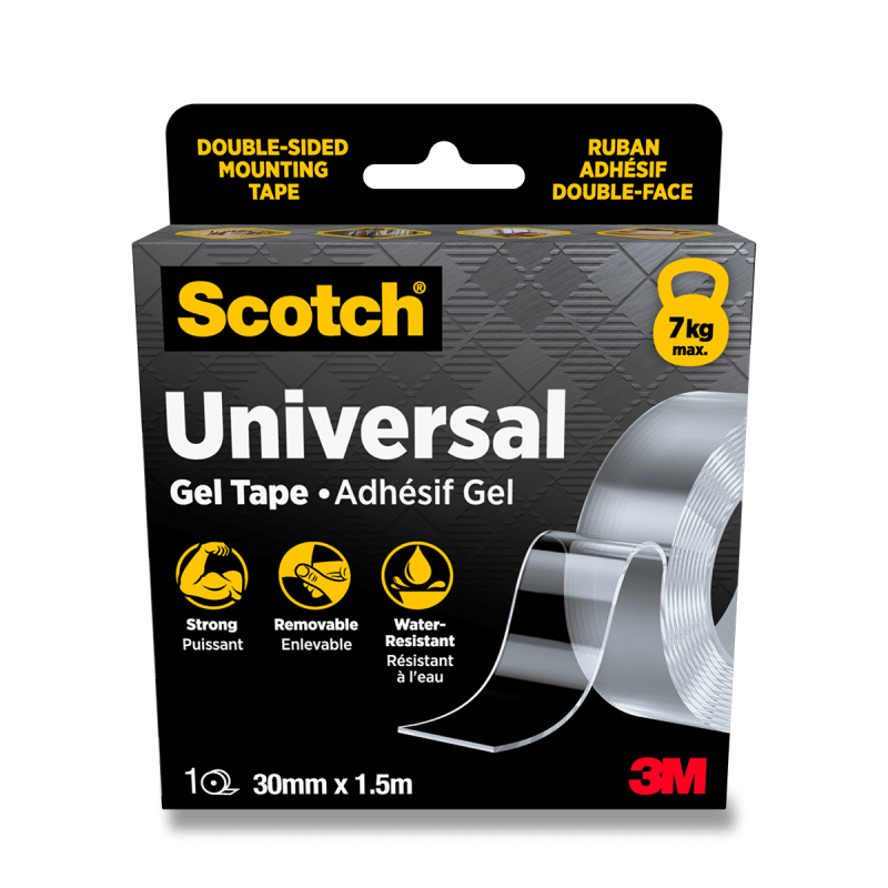 Scotch Universal - univerzální oboustranná nano páska - transparentní, 30 mm x 1,5 m