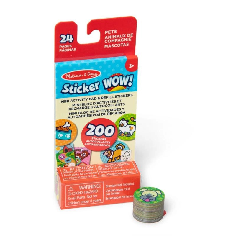 náplň samolepek domácí mazlíčci pro melissa & doug sticker wow