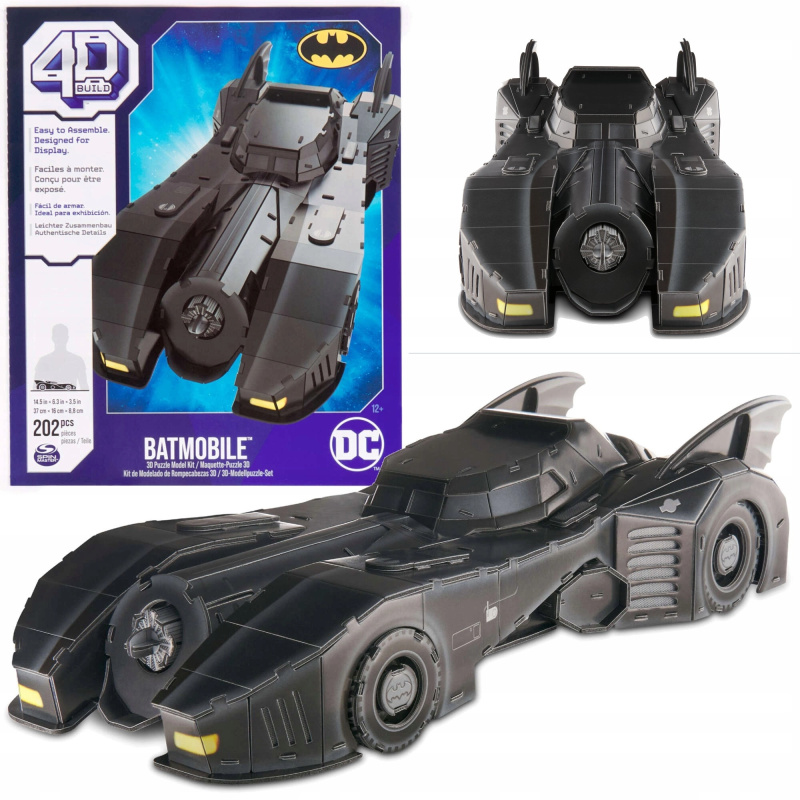 Puzzle 4D build batman batmobile 3D model k sestavení 37 cm