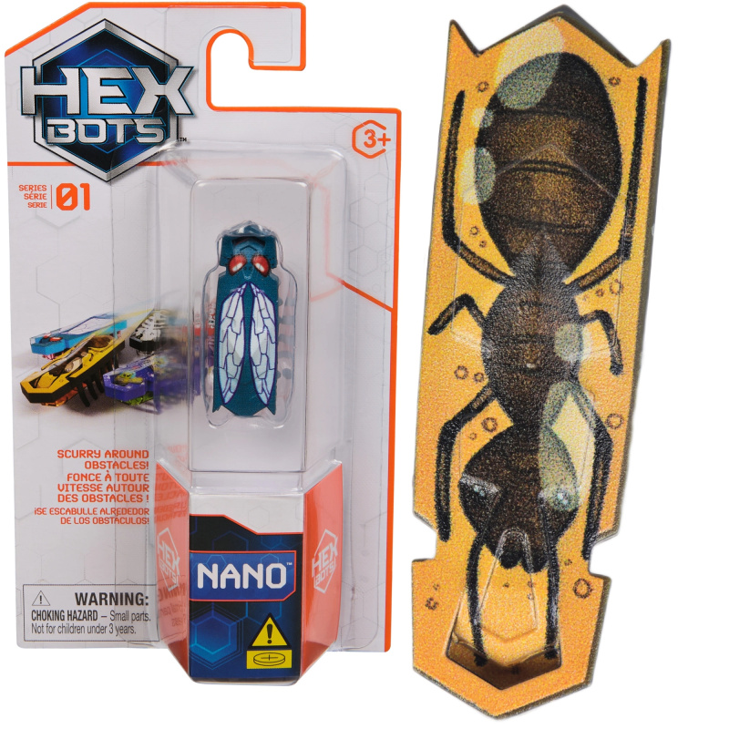 Spin Master HEX BOTS Nano mini robotický brouk – série 1 (mix)
