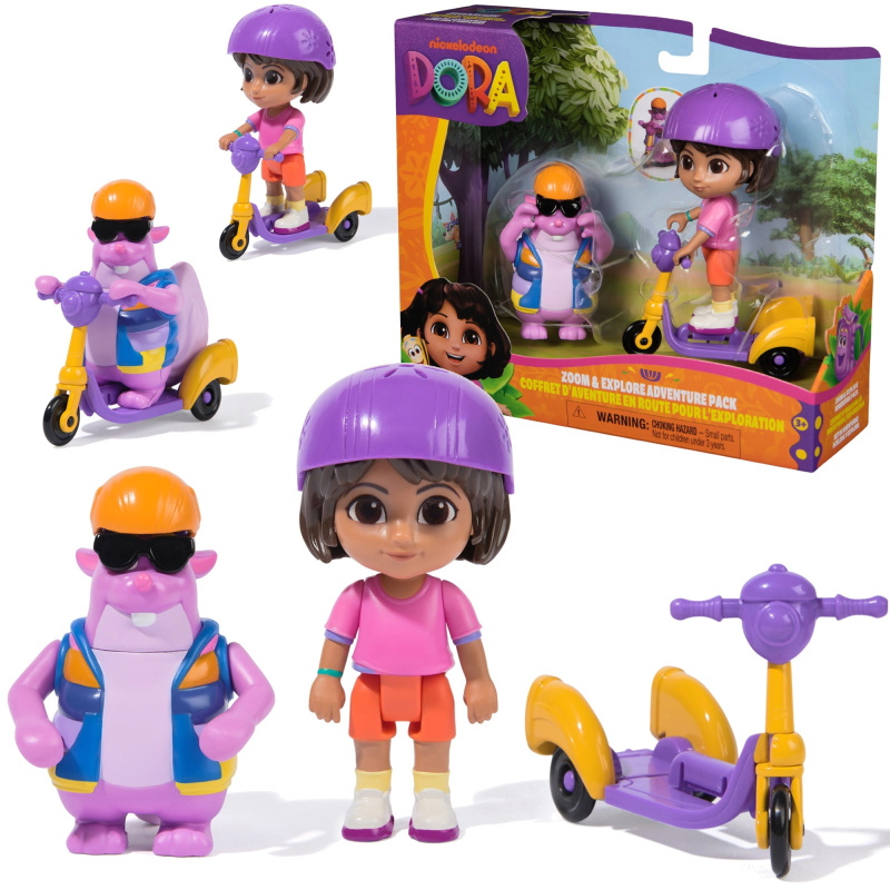 Dora a Tico – herní set Zoom & Explore s koloběžkou a doplňky