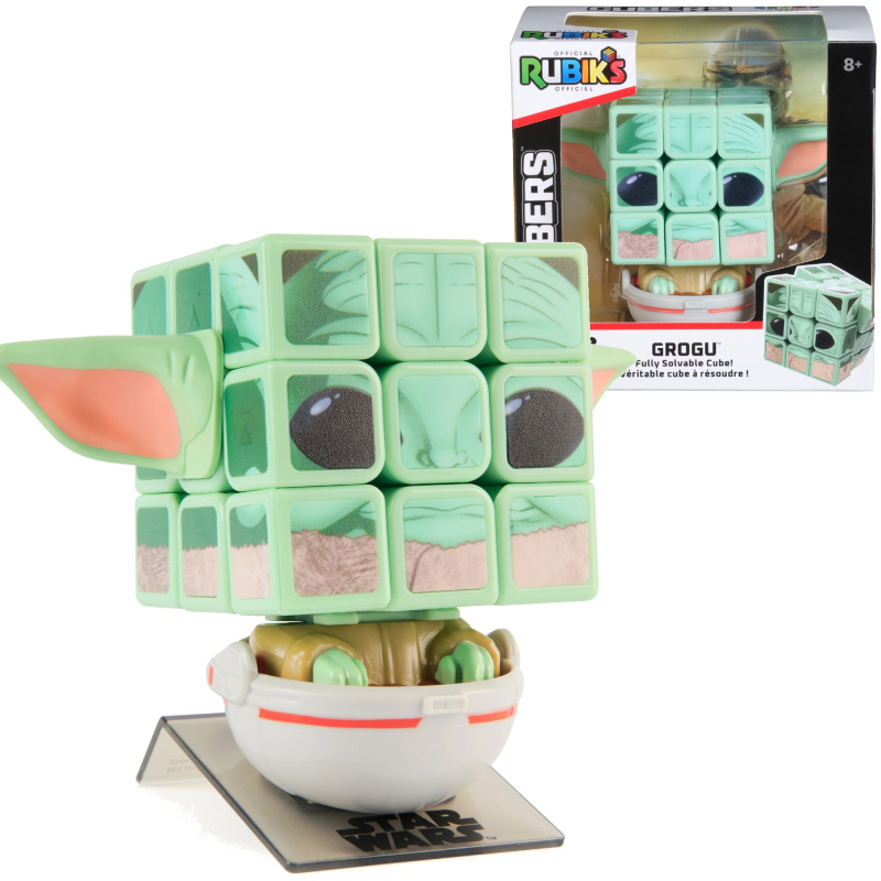 Rubikova kostka 3x3 STAR WARS Mandalorian Grogu figurka