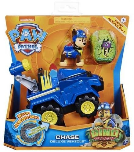 Spin Master Psi Patrol dinozauri – vozidlo Dino rescue cruiser 15 cm s figurkami Chase a dinosaurus