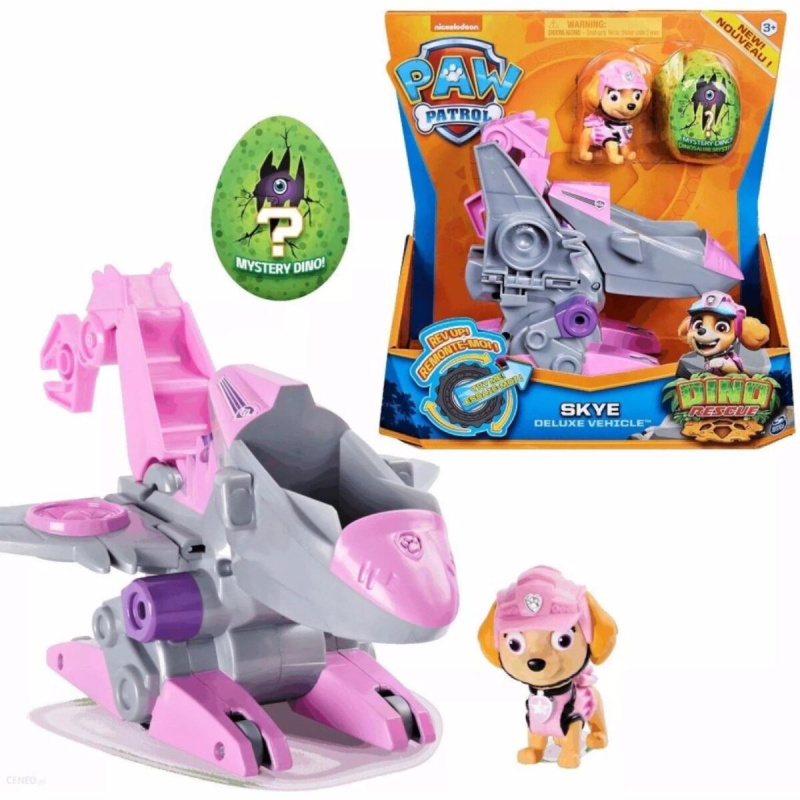 Tlapková patrola Dino Movie: Skye dino rescue odrzutový letoun s figurkami