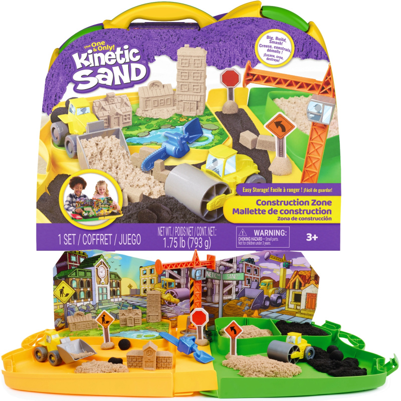 Kinetic Sand staveniště – kinetický písek 793 g a příslušenství