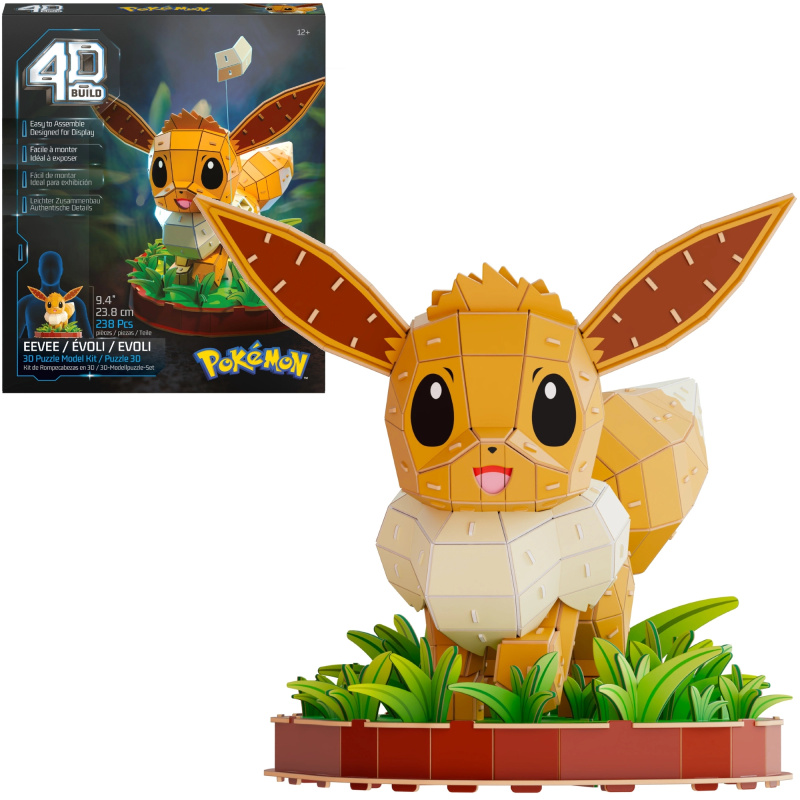 Spin Master 4D Build Pokémon Eevee 3D puzzle model k sestavení
