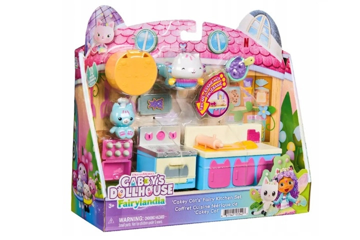 Spin Master Gabby’s Dollhouse kouzelná sada kuchyně a koupelny