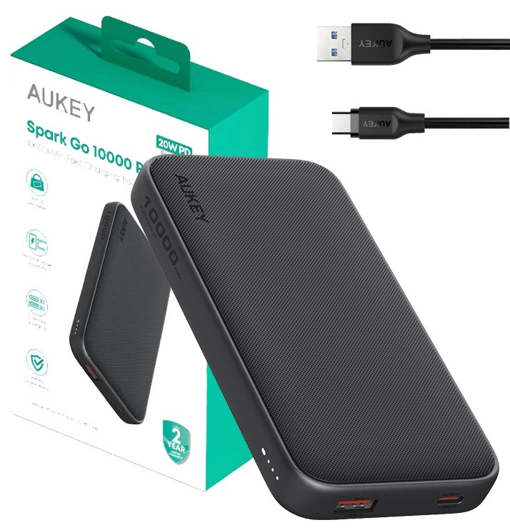 Powerbanka Aukey Spark Go 10000mAh s USB-C