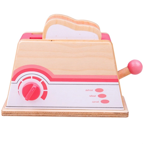 Bigjigs dřevěný toaster růžový
