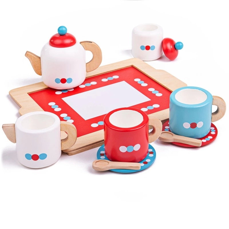 Bigjigs Toys čajový servis s puntíky