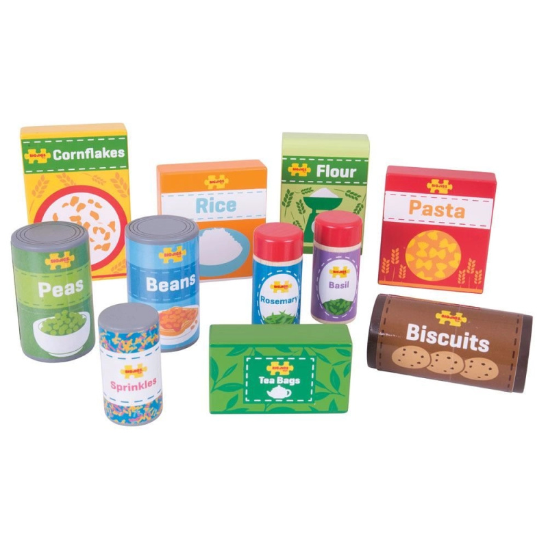 Bigjigs Toys sada trvanlivých potravin
