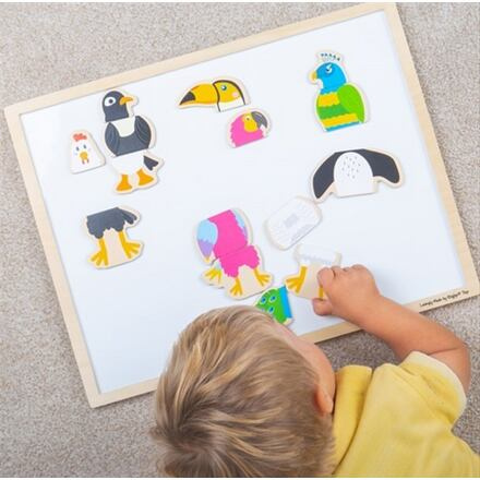 Bigjigs Toys Magnetická tabulka ptačí přátelé