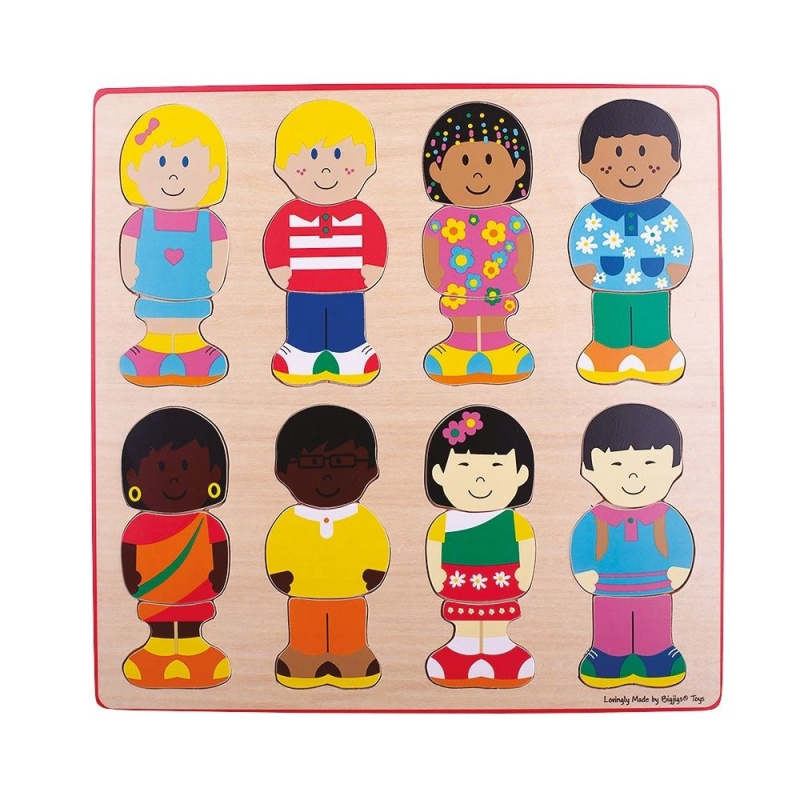 Bigjigs vkládací puzzle kamarádi