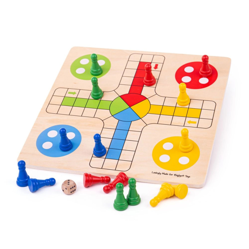 Dřevěná hra Člověče, nezlob se! od Bigjigs Toys