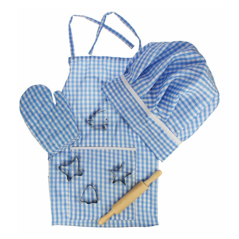 Bigjigs Toys set pro šéfkuchaře modrý