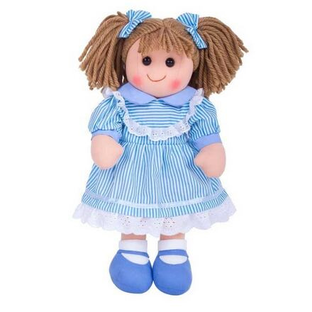 Bigjigs Toys Látková panenka Amelia 38 cm