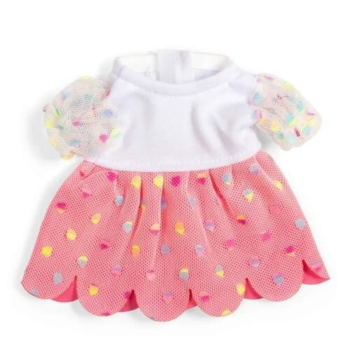 Bigjigs Toys růžové párty šaty pro panenku 28 cm