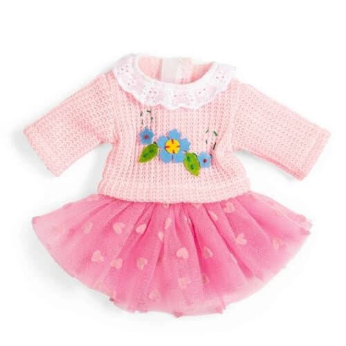 Bigjigs Toys růžová tylová sukně a svetr pro panenku 28 cm