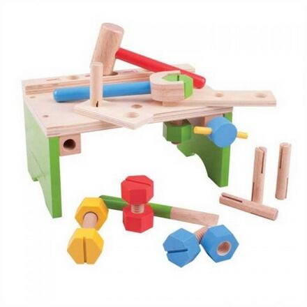 Bigjigs Toys Ponk s nářadím a zatloukačka BJ689