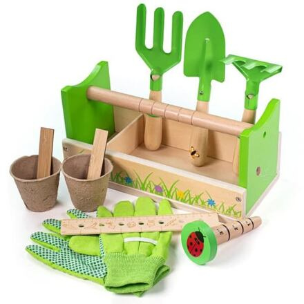 Bigjigs Toys zahradnický set v přepravce