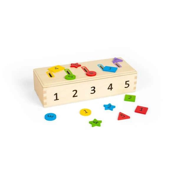 Bigjigs Toys třídění barev, tvarů a čísel