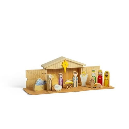 Bigjigs Toys Dřevěný Vánoční Betlém