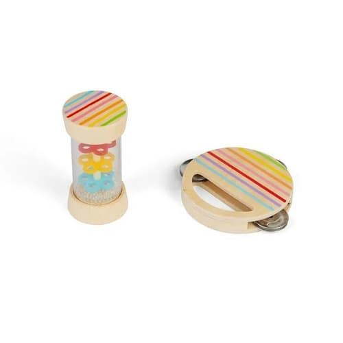 Mini sada dešťová hůlka a tamburína