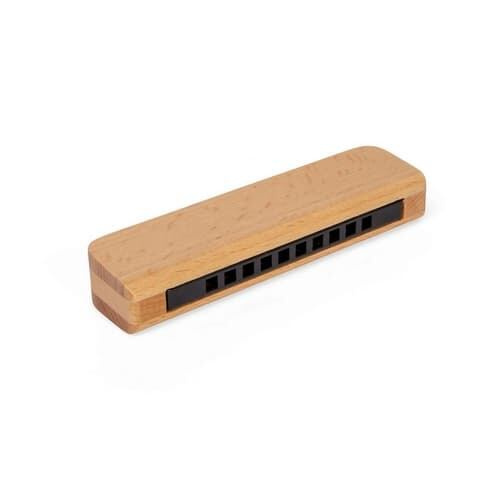 Dřevěná harmonika Bigjigs Toys – přírodní