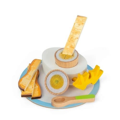 Bigjigs Toys dřevěná snídaňová sada s vajíčkem na měkko