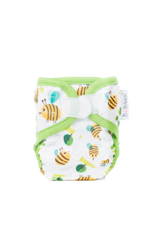 Bobánek Novorozenecké svrchní kalhotky suchý zip - Včelky